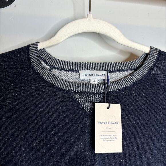 NWT Peter Millar Men's Navy Hartford Crew - Picture 4 of 14